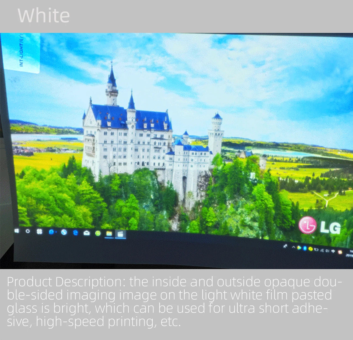 NEW 3D Holographic Projector Screen Transparent/Grey/White/Black Self-Adhesive Rear Holographic Projection Screen Film Customize