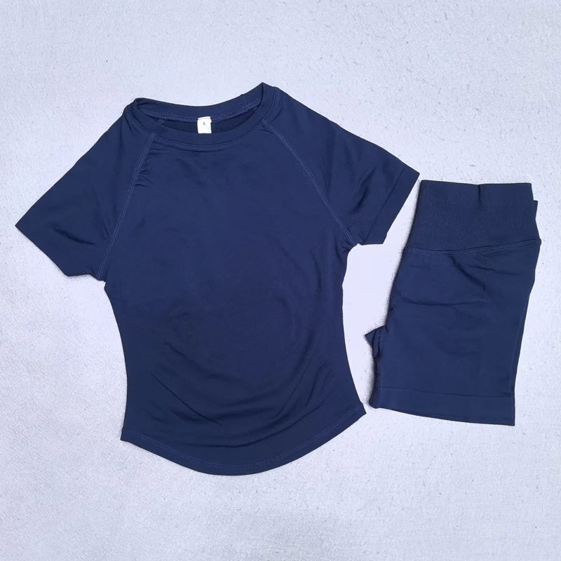 URBANCREW 2-Piece Yoga & Activewear Set — Top & Shorts