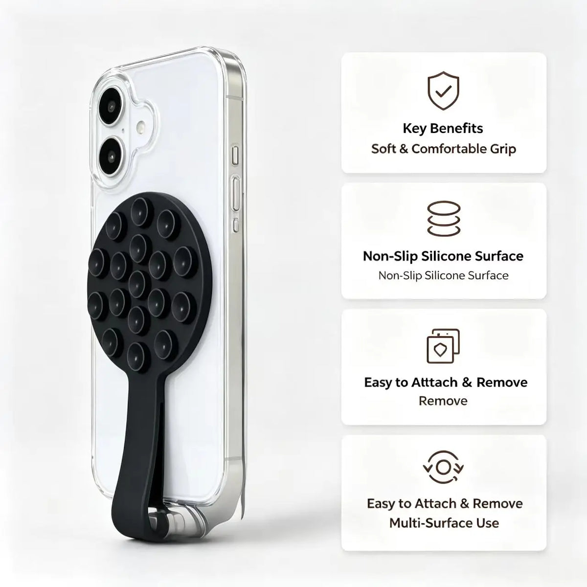 Silicone Magnetic Mobile Phone Wistband Multifunctional Suction Cup Bathroom Glass Sticker Wall Lazy Phone Holder Bracelet