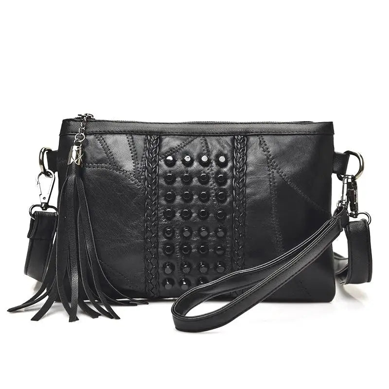Fashion Tassel Women's Bags Luxury Fringed Handbags Leather Women Messenger Bag For Girls Crossbody Bag Females Clutches