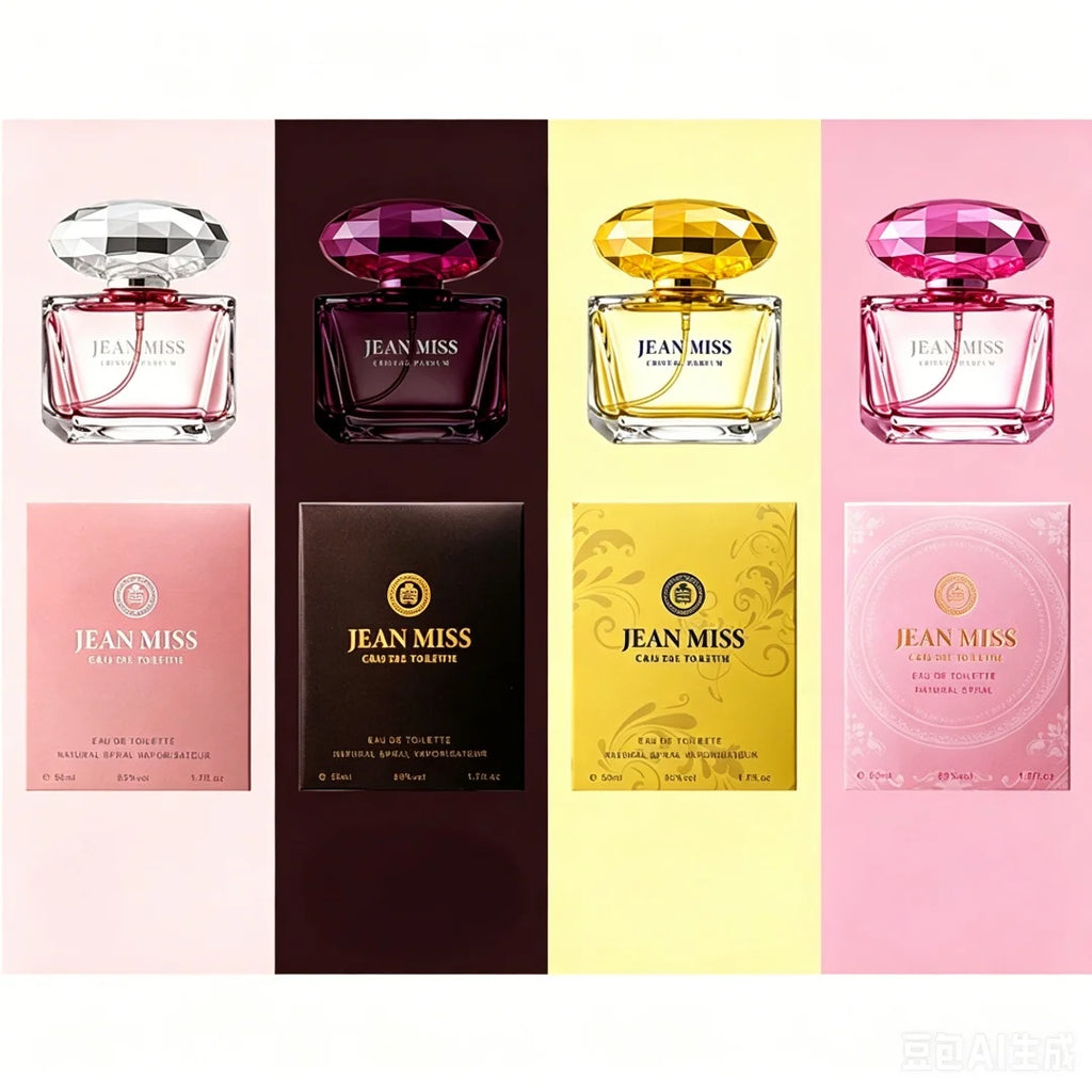 Premium Gift Box – Arabian-Style Pink Crystal Floral Cologne for Women, with Creamy Rose Scent, Made in Vietnam, Southeast Asia