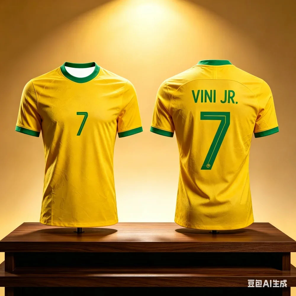 Neymar 10# Brazil National Team Soccer Jersey, Breathable  Athletic T-Shirt For Football Matches Training And Fan Casual Outfits