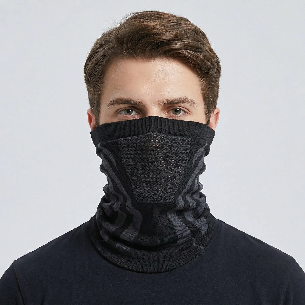 1pc/2pcs/3pcs Unisex Winter Breathable Warm Ski Mask Bike Motorcycle Half Face Mask Scarf Outdoor Hiking Fishing Cycling Mask