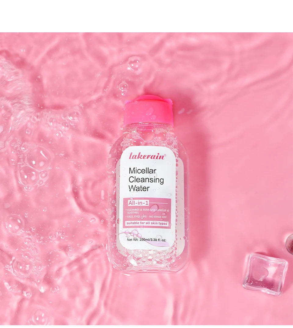 Micellar Cleansing Makeup Remover Mild Formula without Leaving Any Residue Micellar Technology Absorbs Impurities Extra Hydrating Efficient Makeup Remover