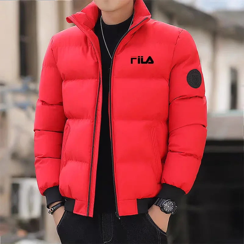 Best-Selling Men's Cotton Jacket for Autumn and Winter, Fashionable with Zippers, Outdoor Fishing Jacket, Windproof and Casual F