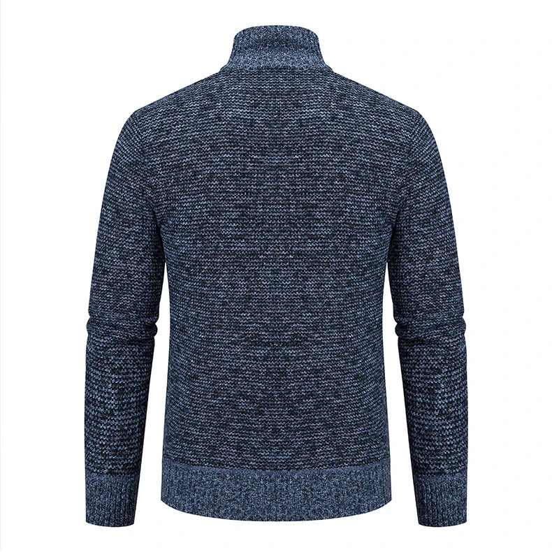 Autumn Winter Sweater Men's Loose Cardigan 2023 New Cold Cold High Neck Jumpers Patchworked Windbreaker Causal Jackets