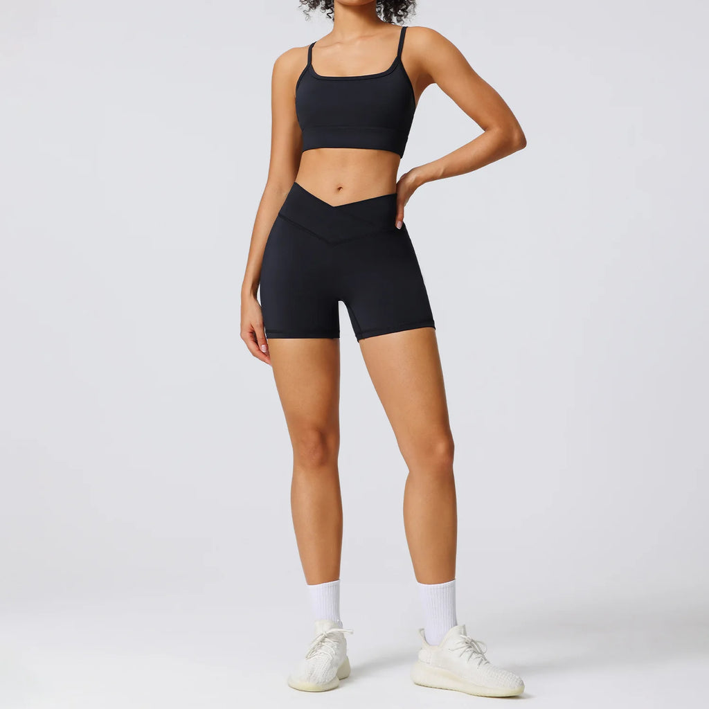 Sport Set Women Summer New Yoga Set Women's Outdoor Fitness Suit 2-piece Set Running Sportswear