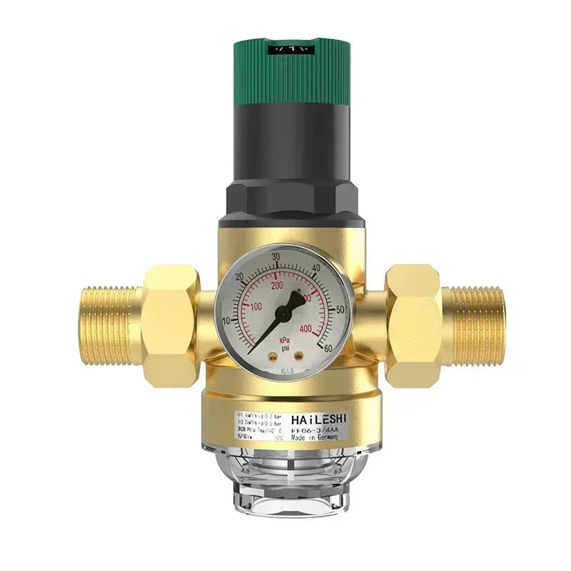 1/2" 3/4" 1" Tap Water Reducing Valve Manually Adjust The Water Pressure Brass Double Union Pipeline Pressure Reducing Valve