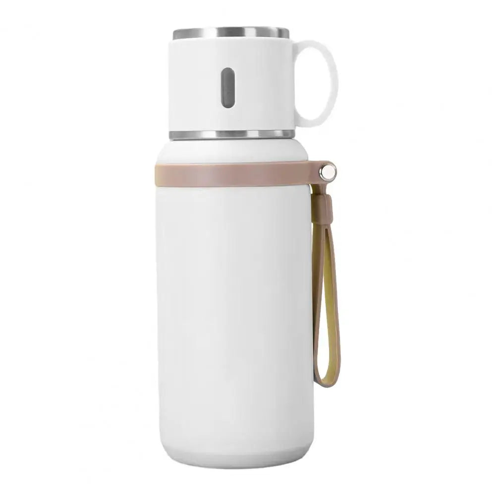 Cup 2-in-1 Drinking Cup Wide Mouth for Hot Cold Drinks 316 Stainless Steel Vacuum Insulated Bottle Spill-proof Travel Flask