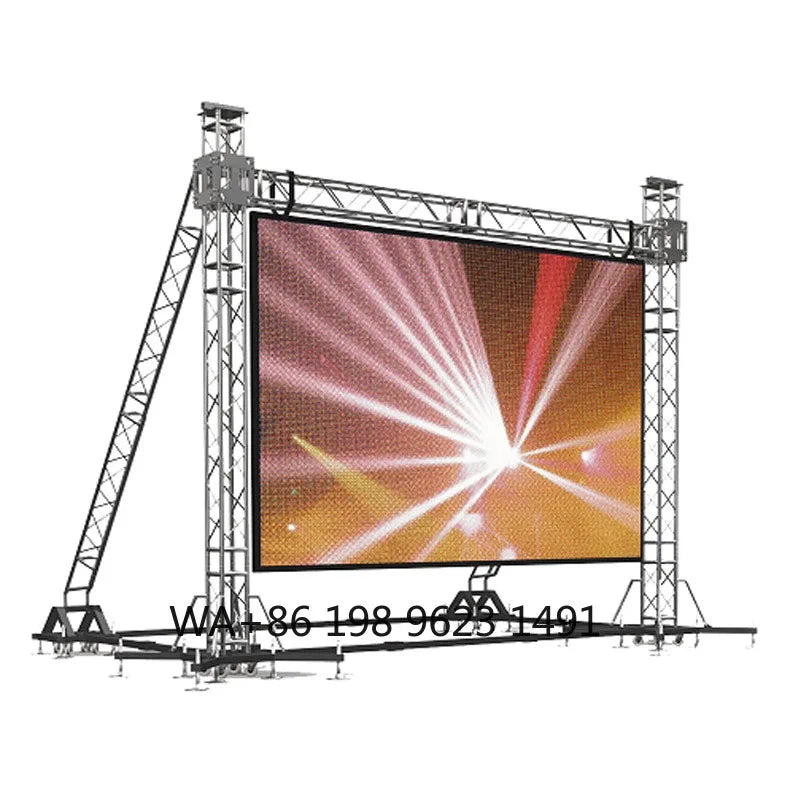 Outdoor Event LED Truss Display Ground Support Video Wall Light Frame Stage Commercial Advertising LED Screen Booth Equipment