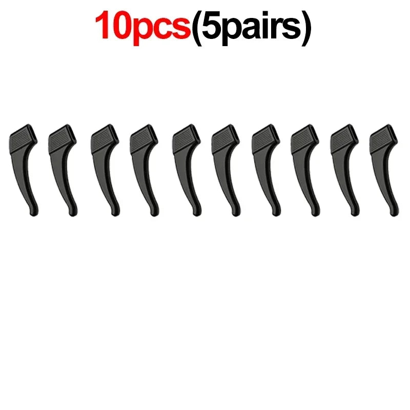 1-20pairs Ear Hook Anti-slip Glasses Leg Ear Sleeve Bracket Fastener Sunglasses Accessories Grip Anti-fall Eyewear Holder