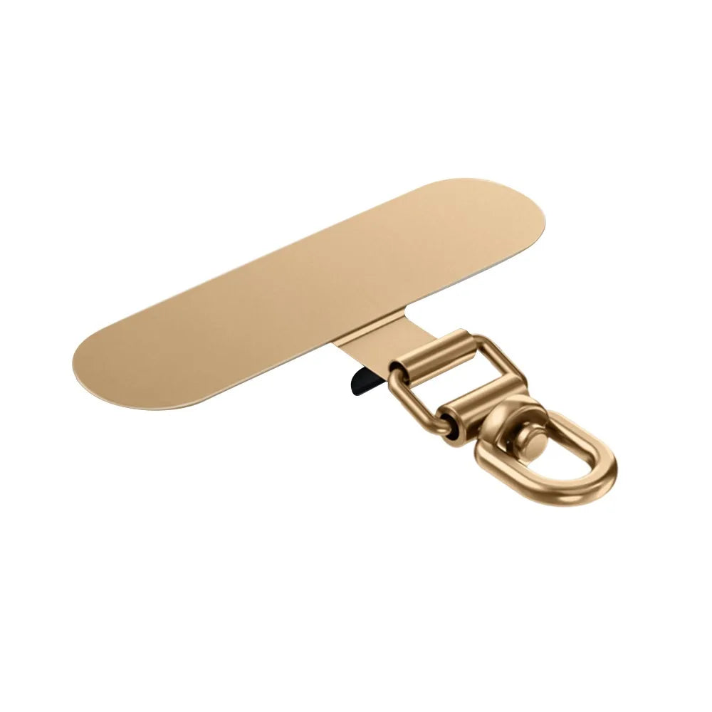 Ultra-thin Phone Lanyard Clip Patch 360° Rotatable Stainless Steel Phone Case Hanging Rope Anti-fall Snap Strap Case Clip