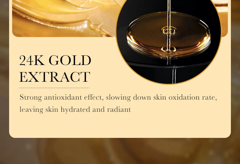 10pcs 24K Golden Hyaluronic Acid Face Mask Facial skincare Firming Moisturizing Hydrating Facial Masks Skin Care Products