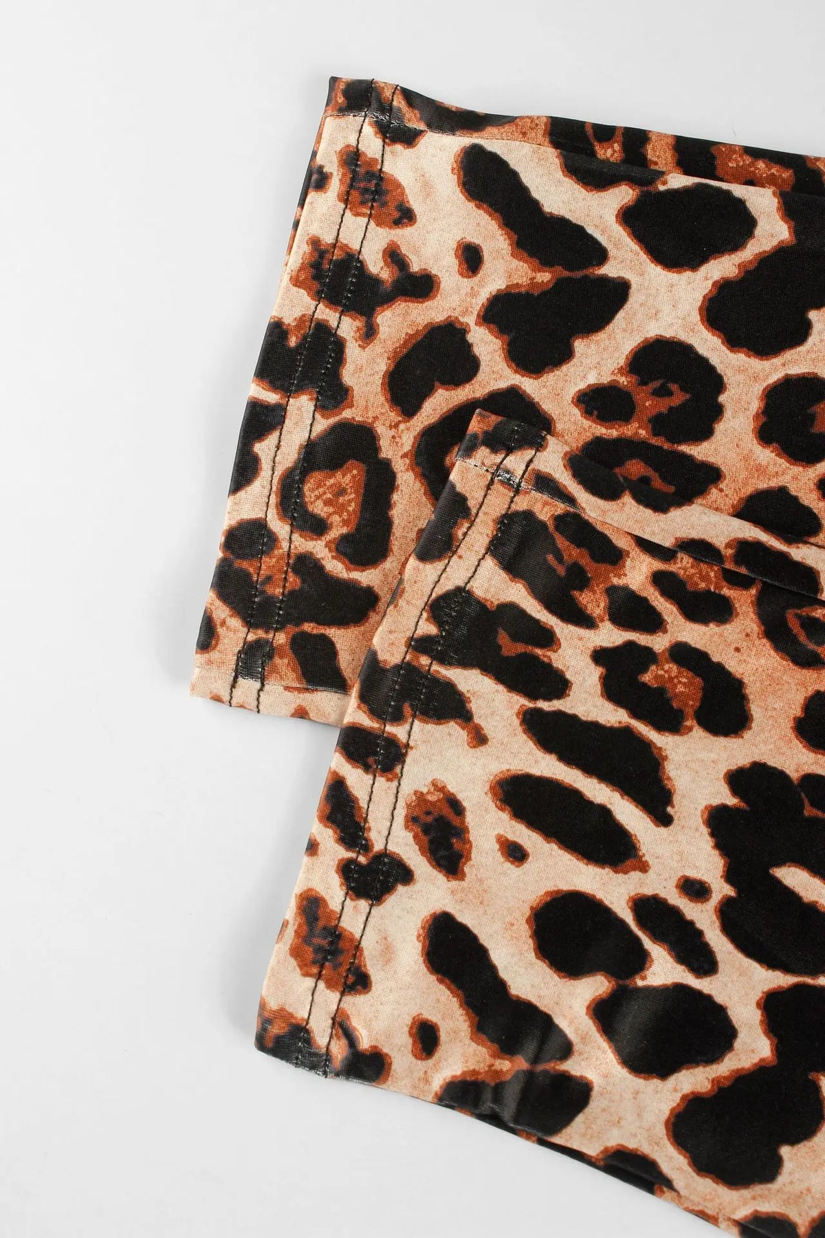 Custom LOGO women's clothing 2025 summer new leopard print short-sleeved backless slim-fitting fashion jumpsuit