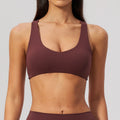 NCLAGEN Sport Bra Women High Support Fitness Brushed Underwear Back Cross Gym Clothes Training Yoga Top Pilates Workout Tank