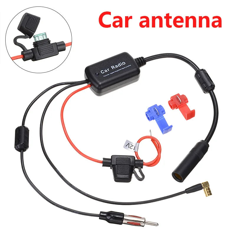 TV Digital Box Antenna Booster Hign Gain High Definition Aerial HD Flat Indoor Active Aerial For Car Antenna RV Travel Smart TV