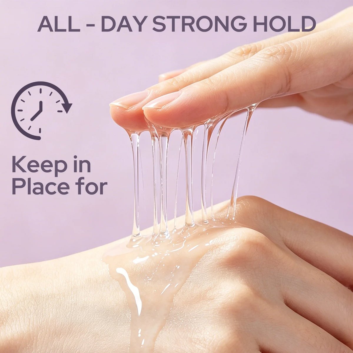 Liquid body adhesive roll-on glue for strapless dresses and work shirts, all-day adhesion — sweat-proof and quick-drying.
