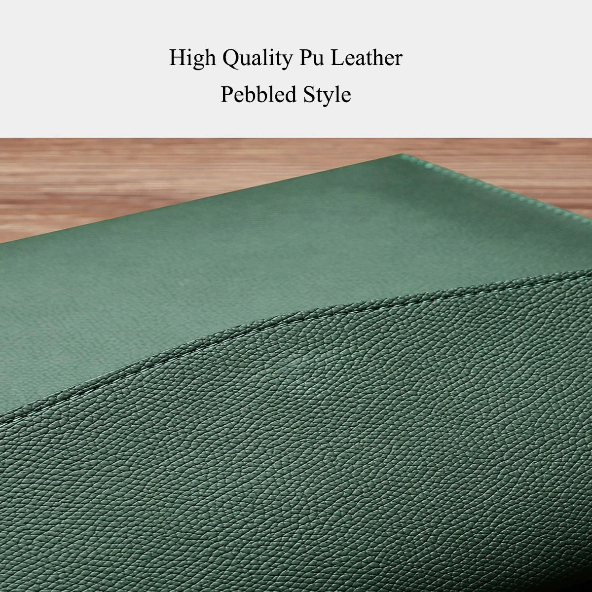 A4 File Folder PU Leather Document Holder Waterproof Portfolio Envelope Folder Case Magnetic Button Customized Initials