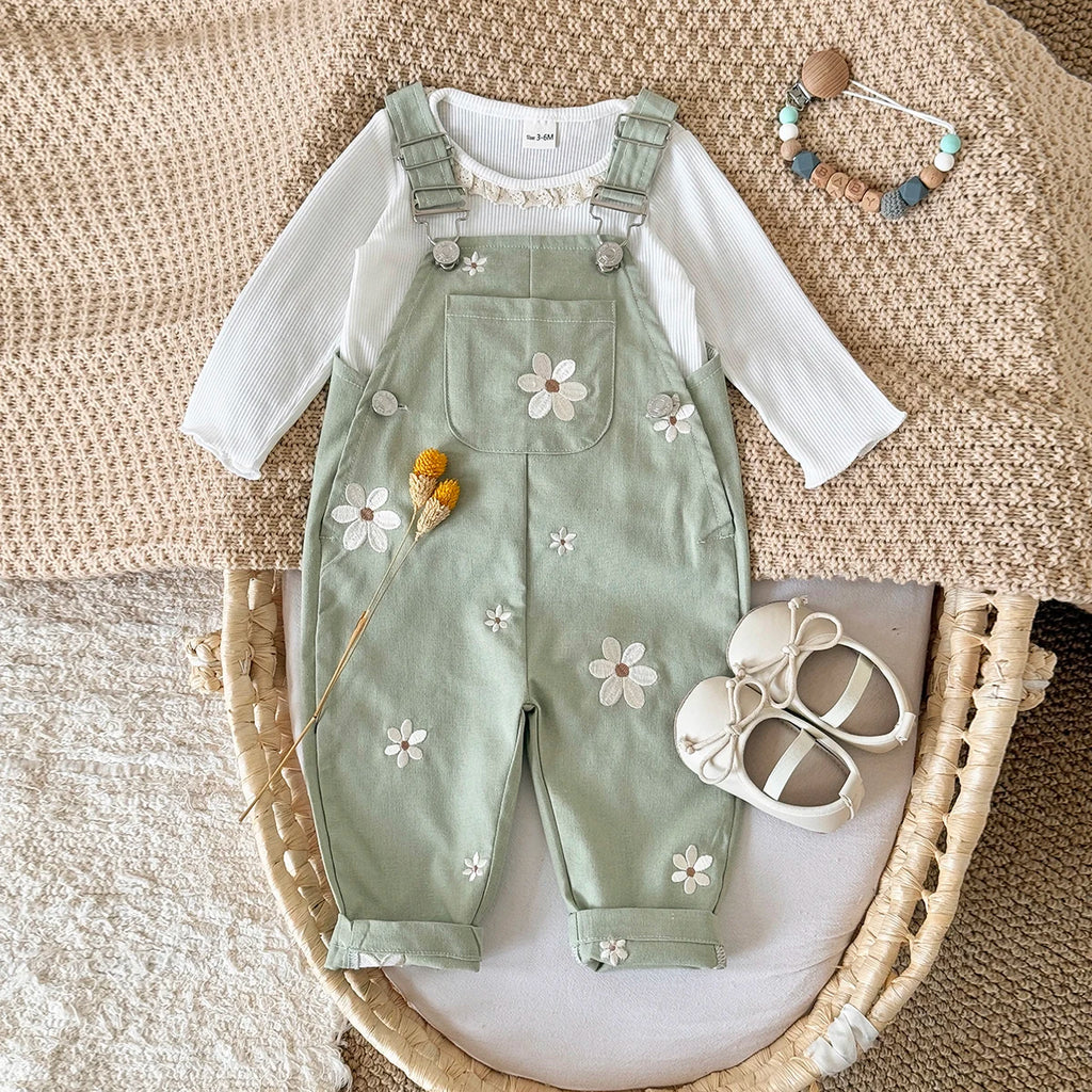 Newborn Baby Rompers Fashion Embroidery Sleeveless Knitting Infant Kids Boys Girls Strap Jumpsuits Clothes Summer Toddler Wear