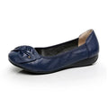 BEYARNE   Genuine Leather Shoes Women Butterfly-knot Loafers Women Flats Ballet Autumn Winter Casual Flat Shoes Woman Moccasins