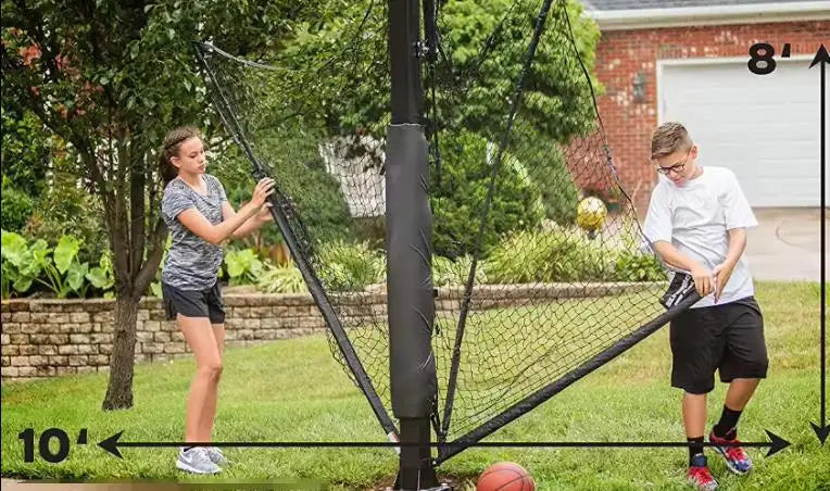 Basketball Yard Guard Rebounder Foldable Defensive Net System