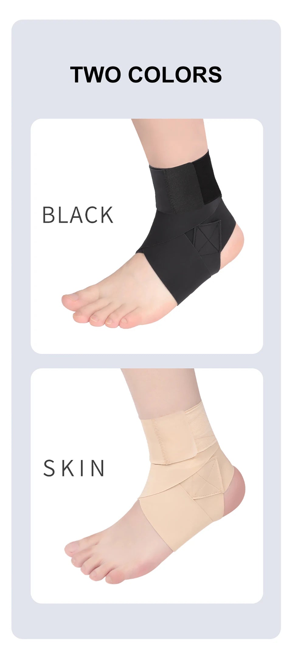 GOBYGO 1Pcs Ultra-thin High Elastic Ankle Sprain Recovery Immobilization Anti-fracture Ankle Strain Protection Sleeve Men Women