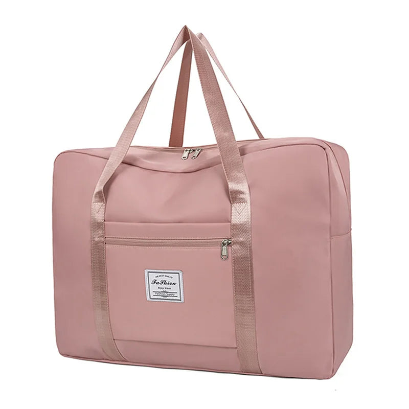 Large Capacity Foldable Travel Bag Waterproof Duffel Bag Lightweight Luggage Tote Handbag Gym Yoga Storage Shoulder Bag For Wome