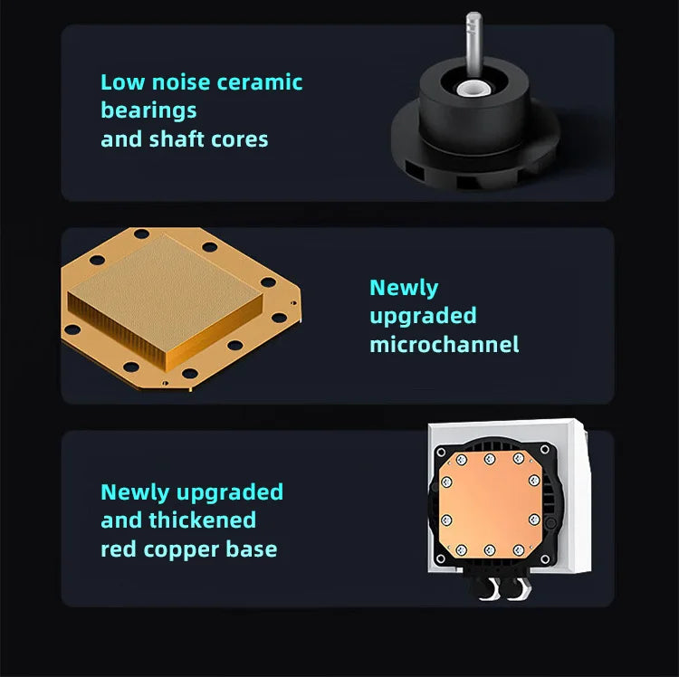 240 AIO CPU Wate Cooler Water Cooling 240mm Radiator For LGA1700 20XX 115X 1200 AMD AM4 AM5 DeepCool LT520