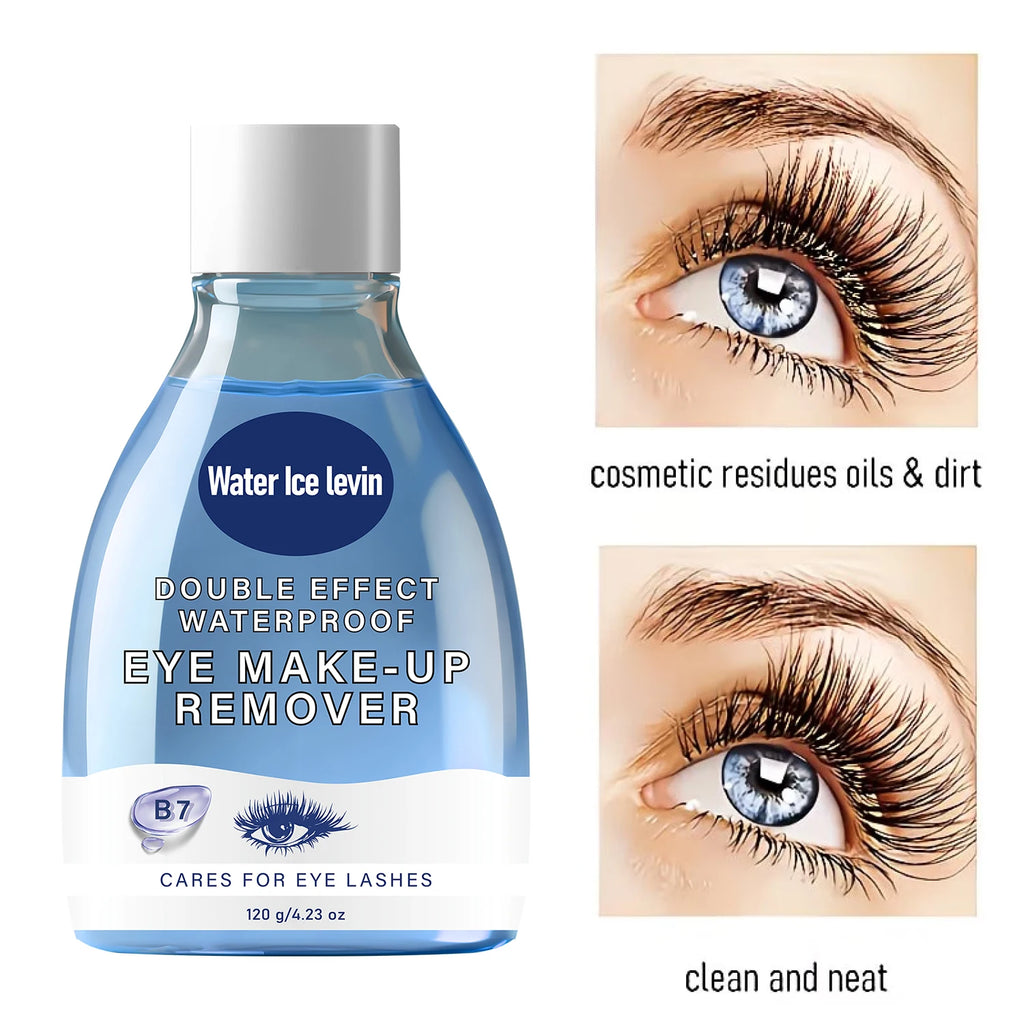 Waterproof Eye Makeup Remover – Gentle Double Effect with Hyaluronic Acid & Retinol for Lashes 120g