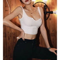 American Sle Yoga Clothes Long Sve T-irt Women Sexy Hollow out Me Splice Sports Fitn Top with Chest Pad