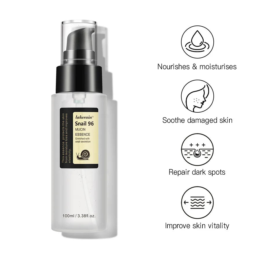Snail  Serum 96% Power Repairing Essence Lift Firm Anti-aging Fade Fine Lines Acne Treatment Facial Sensitive Whitening 100ml