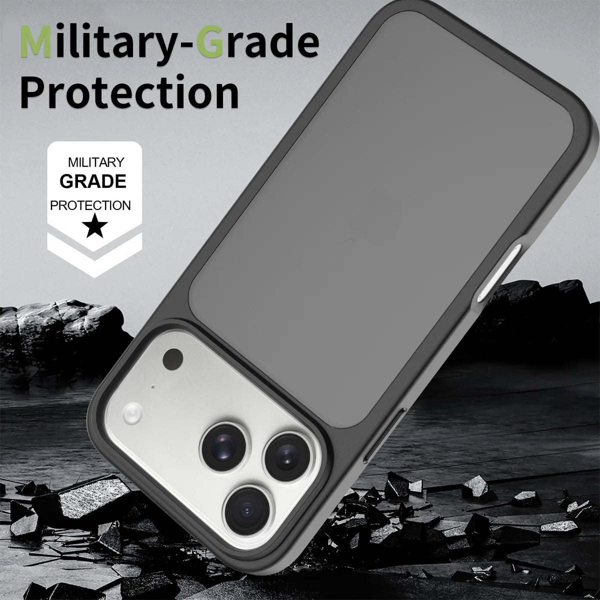 Matte Case for iPhone 17 Pro Max Air 17E 16E 16 Plus 15 14 13 12 17Pro Shockproof Protective Hard Back Slim Frosted Phone Cover