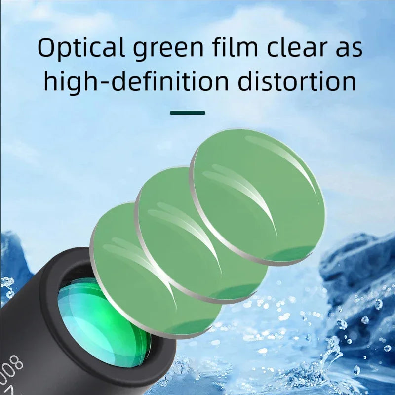 2000x25 HD Monocular Telescope Mini Portable with Phone Holder for Outdoor Camping Hunting Birdwatching