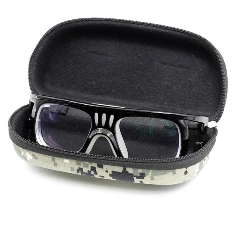 Tactical Glasses Case Portable Eyeglasses Cases Camouflage Glasses Box Fashion Glasses Holder Eyeglasses Accessory With Zipper