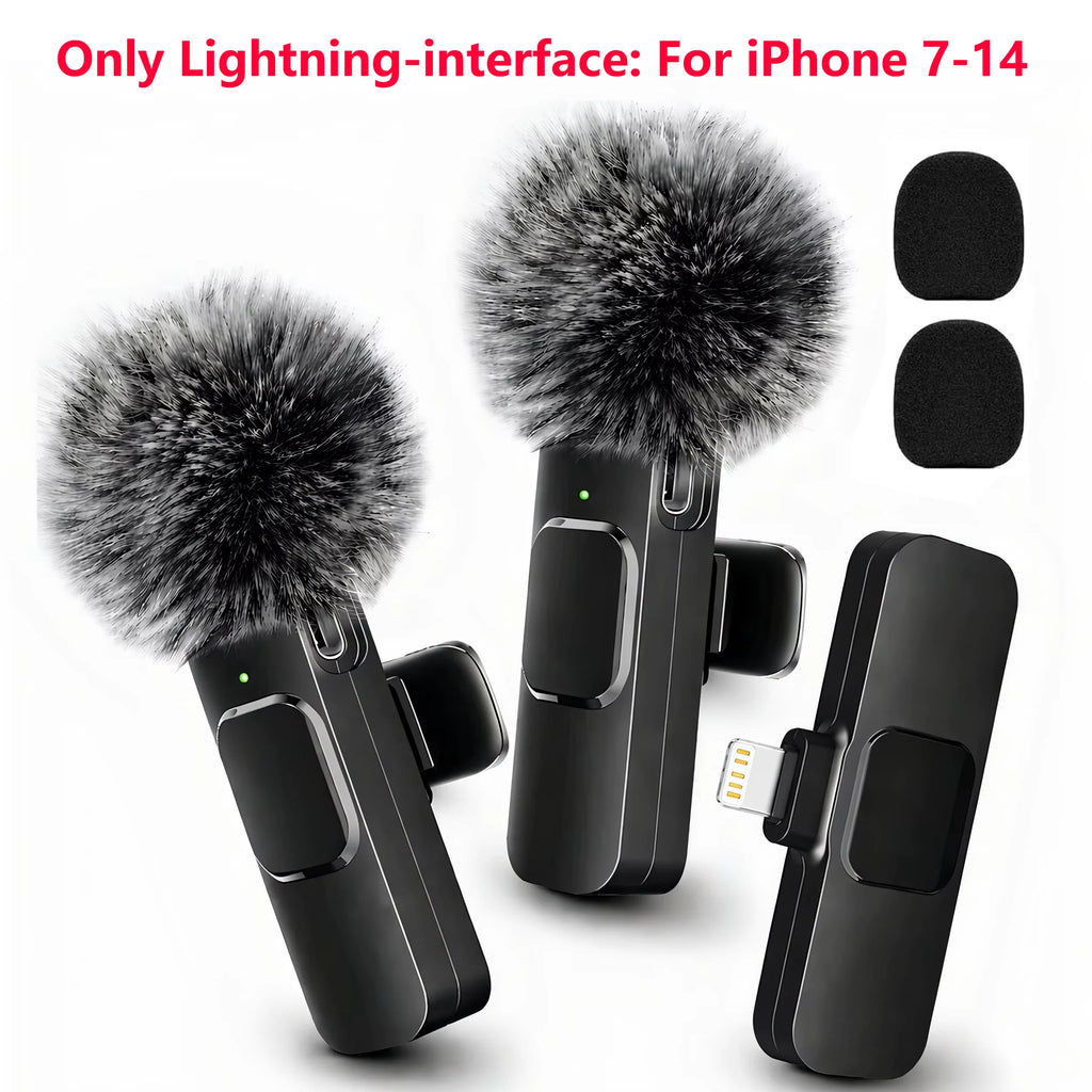 Wireless Lavalier Microphone for Lightning-Port Devices
