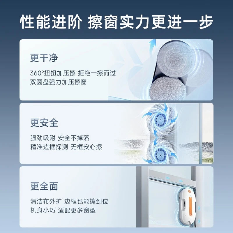 Intelligent water spray, window cleaning robot, automatic glass cleaning, window cleaning