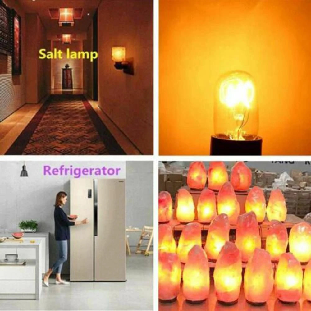 1pcs 15W 240V Bulbs E14 Salt Lamp Globe For Refrigerators Microwaves Wall Sconces Household Appliance Accessories