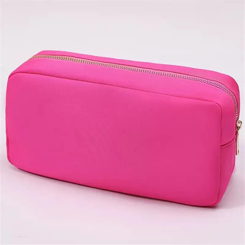 S /M/L/XL 17 Color Nylon Pouch Makeup Cosmetic Bag Zipper Toiletries Organizer Bag For Women Girls Travel Gift Makeup Pouch