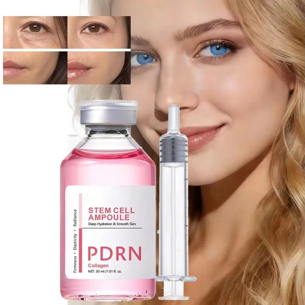 Stem Cell Serum PDRN Ampoule Collagen Moisturizing Anti-Aging Essence Reduce Fine Lines Wrinkle Tighten Brighten Face Skin 1PCS