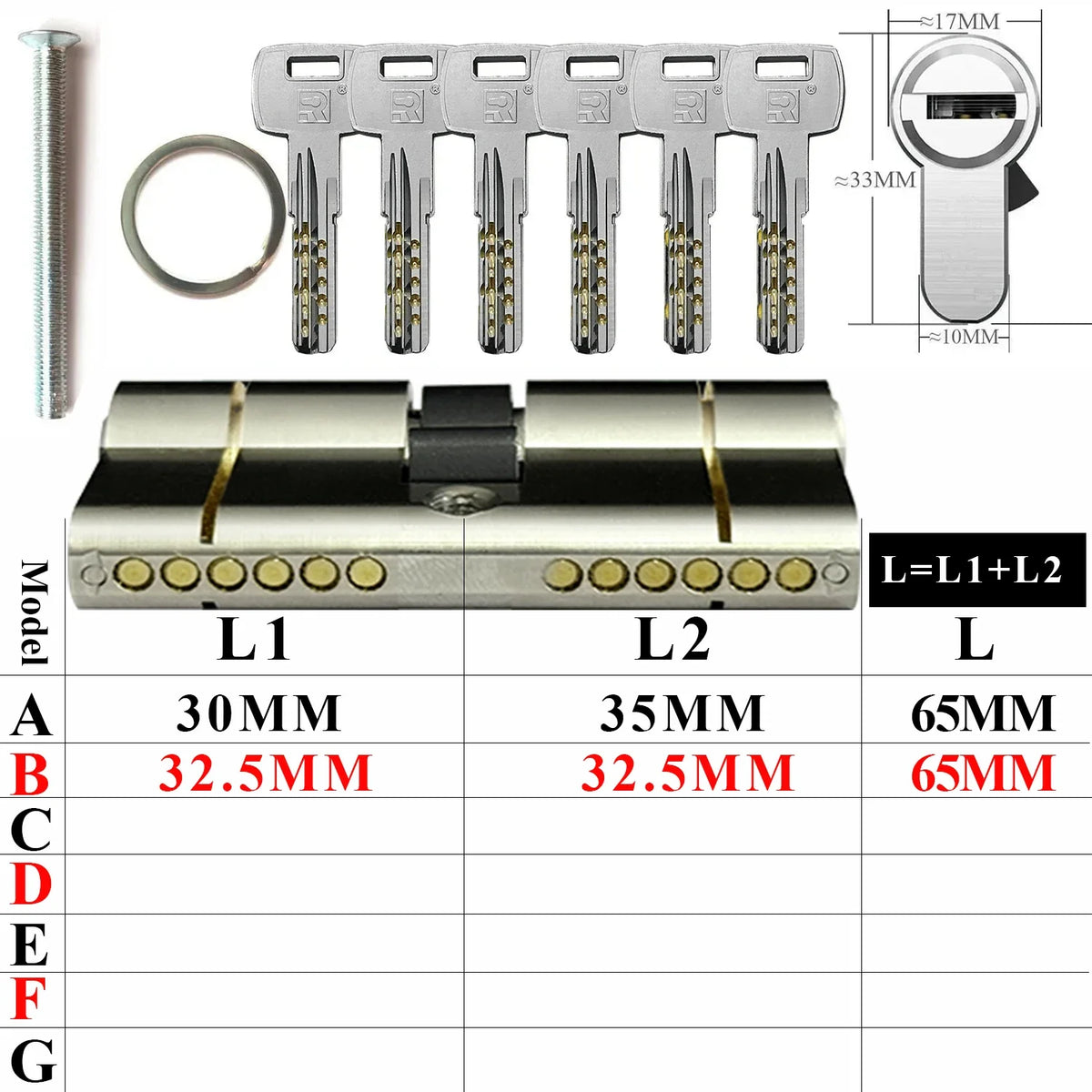 European standard high quality Cylinder door，11-pin anti-theft cylinder door  Entry door lock Cylinders for locks Entrance doors