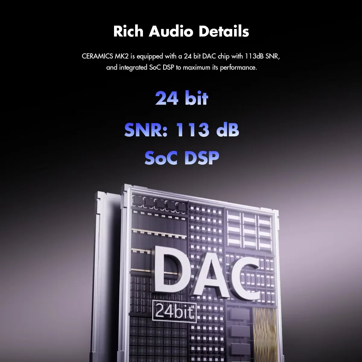 CERAMICS MK2 TWS Earbuds 40dB ANC Hi-Res LDAC\IPX4 45H Playtime HD Mics Game Mode Dual Device Connectivity