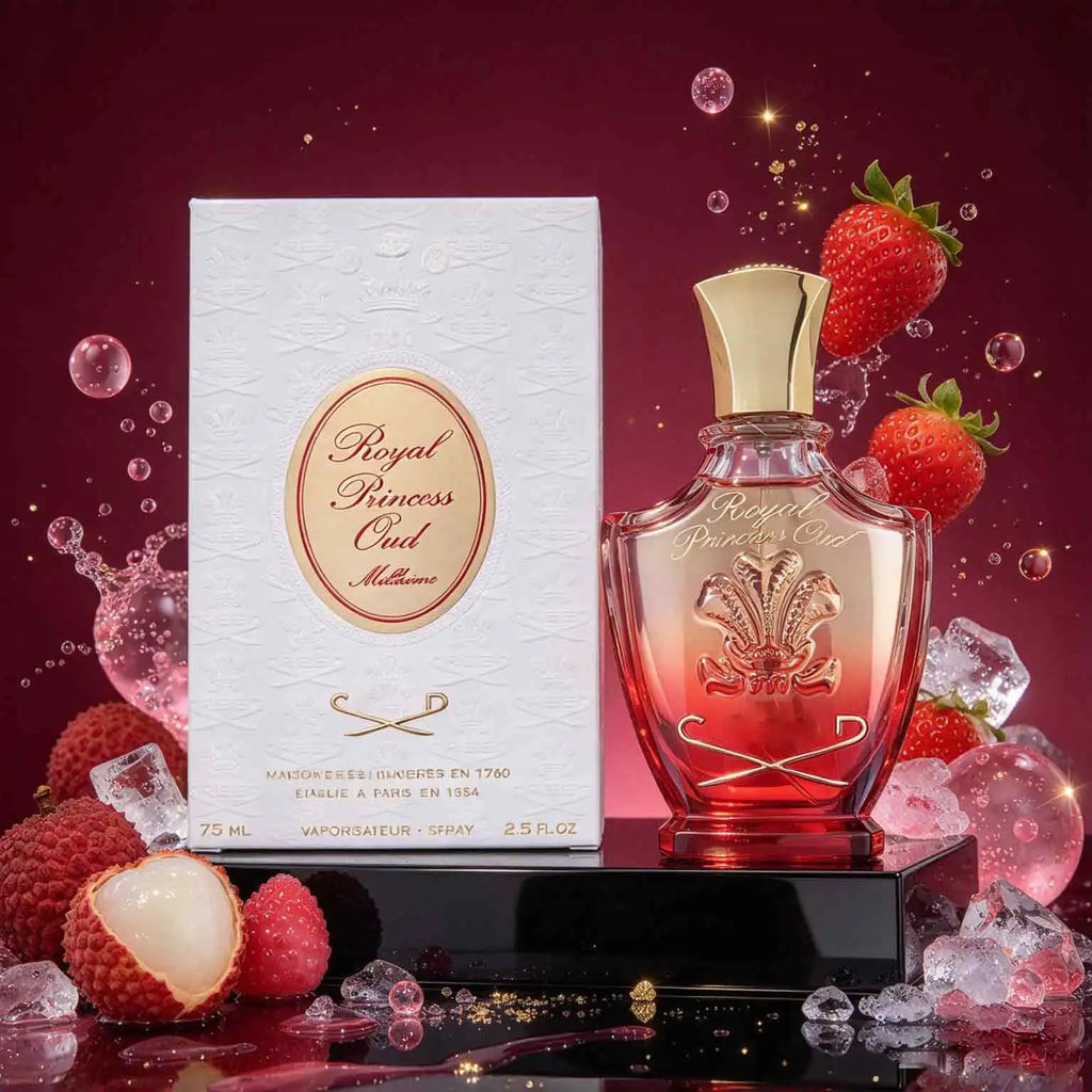 Royal Princess Oud Ebony Perfume, Floral Amber Tone, Ladies' Perfume, 7.5ml  2.5oz, Lasting Fragrance, Raspberry, Jasmine, Ebony, Patchouli, Daily Commuting Fit, Suitable For Birthday And Anniversary Gifts.