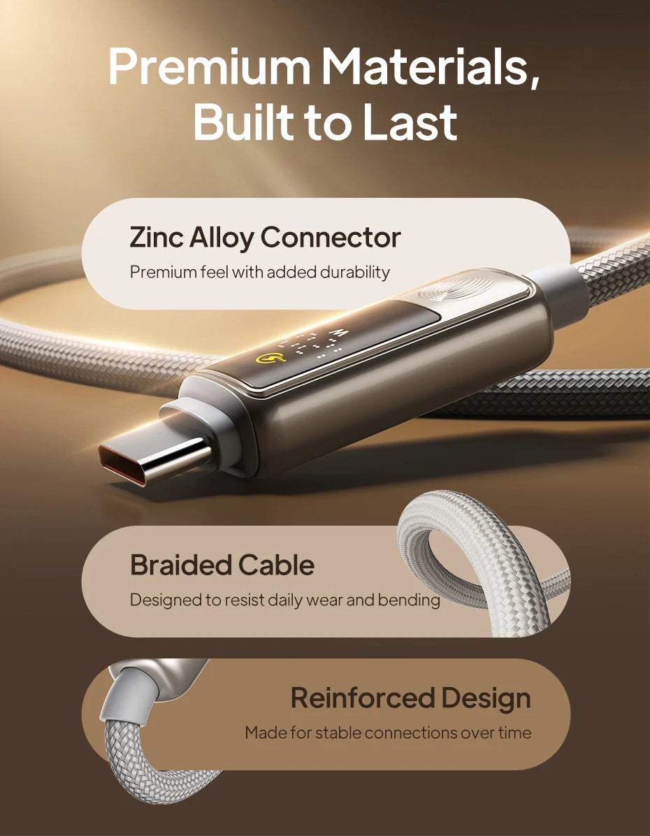 CABLETIME 240W USB C Cable Fast Charging Cable Data Sync Type C Display Cable for iPhone Duo iphone 18/17 Huawei MacBook Laptop