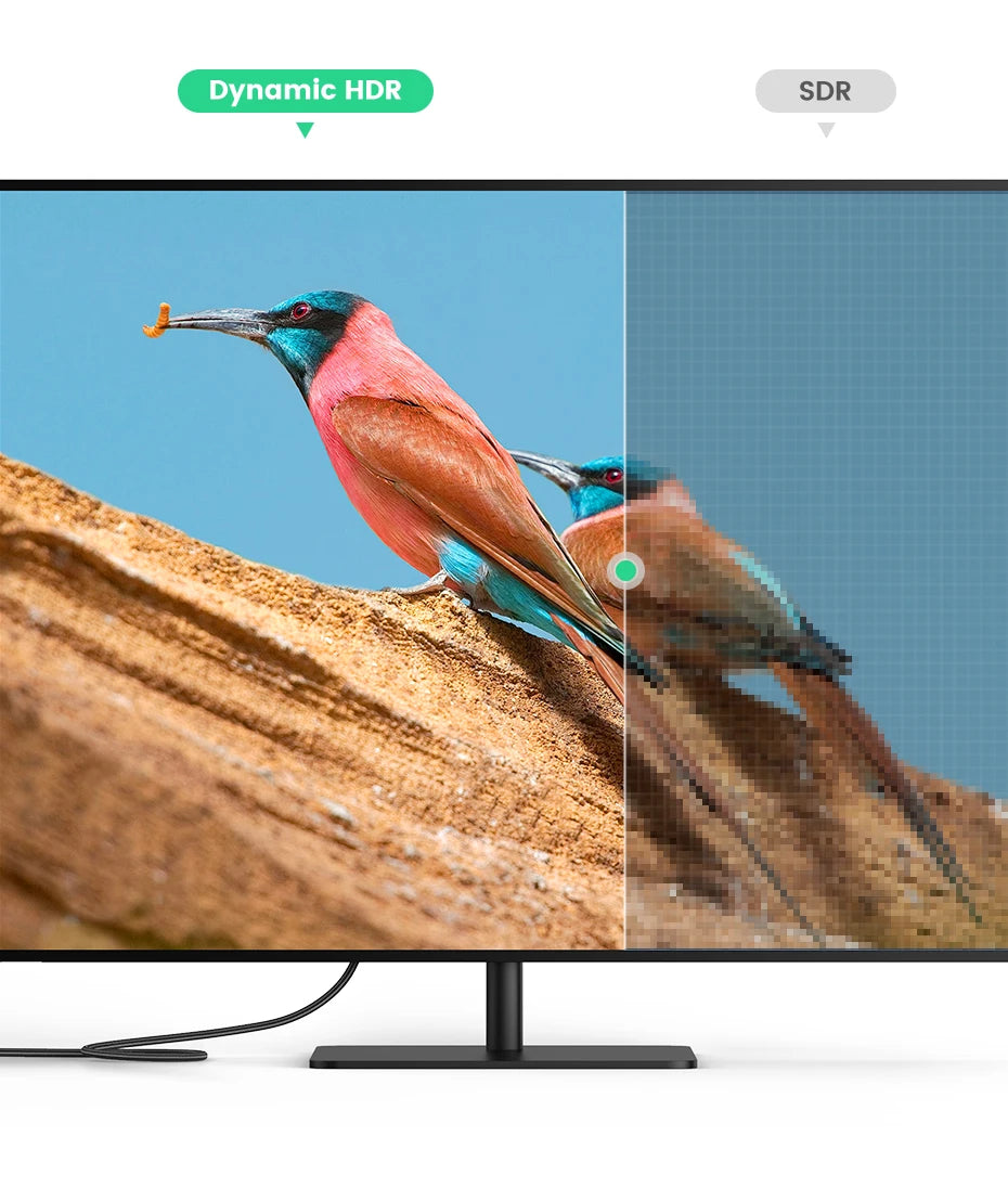 Ugreen HDMI 2.1 Cable Ultra High-speed 8K/60Hz 4K/120Hz for Xiaomi Mi Box PS5 HDMI Splitter Cable HDMI Dolby Vision 48Gbps HDMI