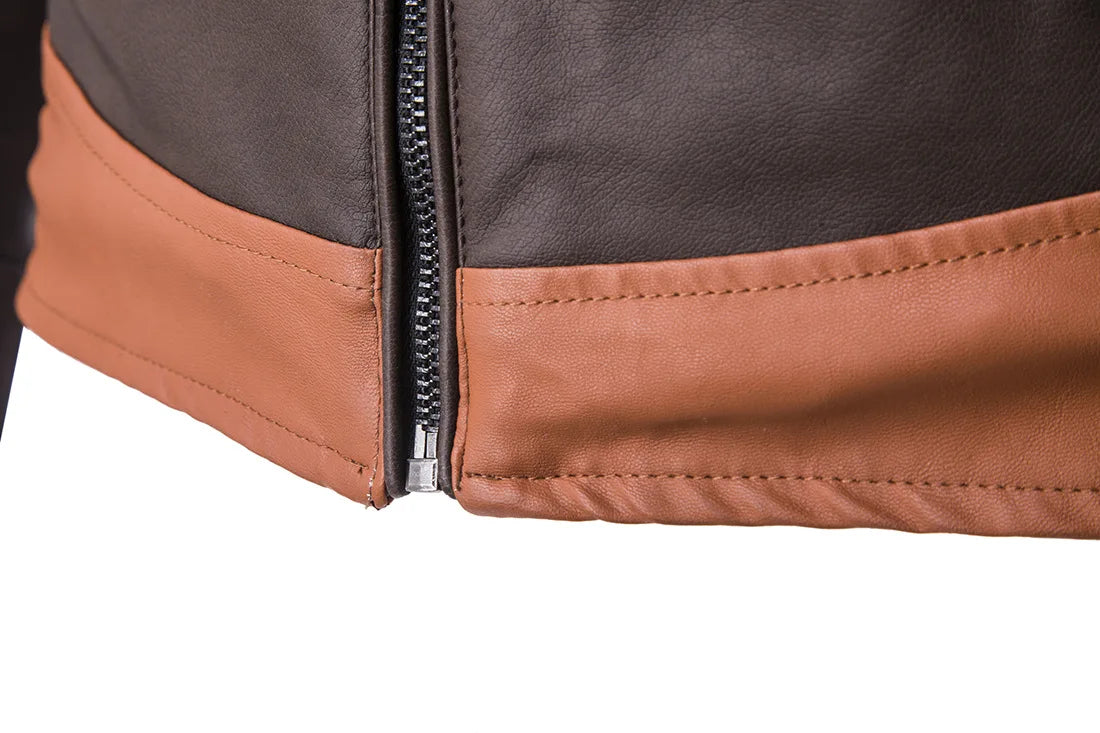 Spring Fashion Men's Wolverine Leather Jacket Motorcycle Leather Jacket