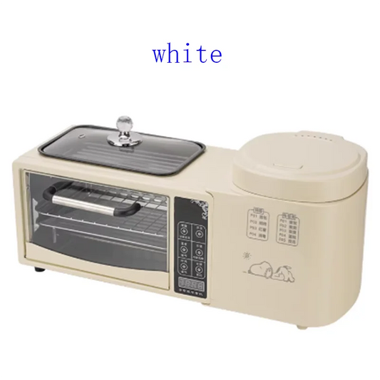 Three in one breakfast electromechanical rice soup stew pasta cooking pan food Mantou pizza oven egg fried egg frying pan toast