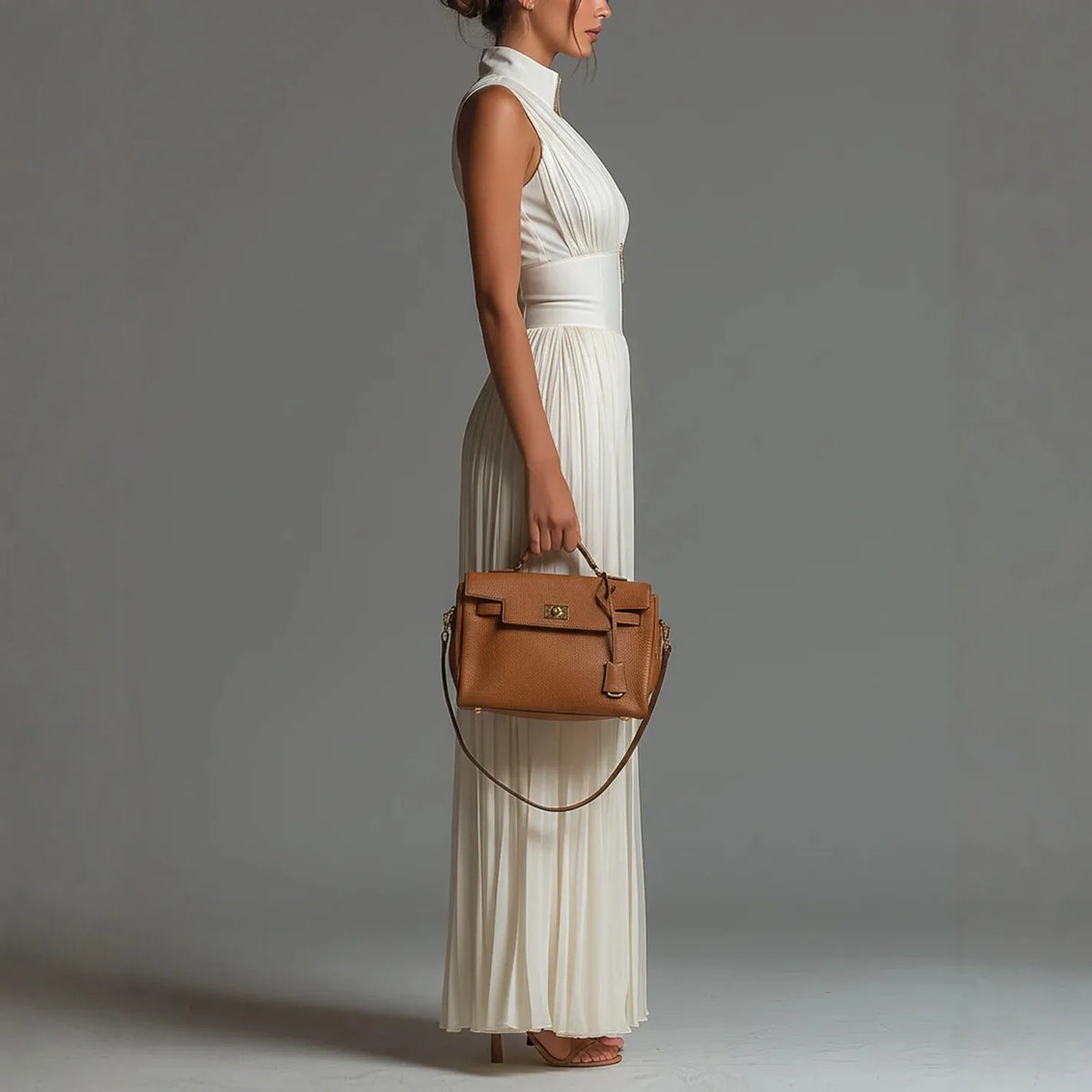 2026 White Pleated Neck Jumpsuit Women's Long Wide-leg Fashion Sexy Pleated Jumpsuits Sexy Slim Fits Sleeveless Rompers Y2K