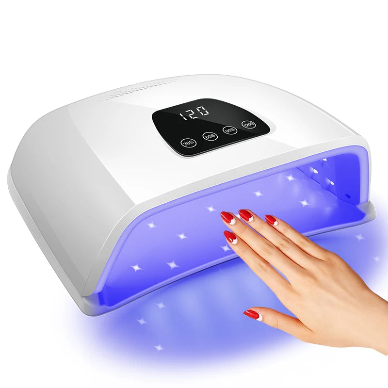 72LEDS UV LED Nail Lamp for Acrylic Nail Gel Drying With Motion Sensing Professional Powerful Manicure Machine Nail Art Salon
