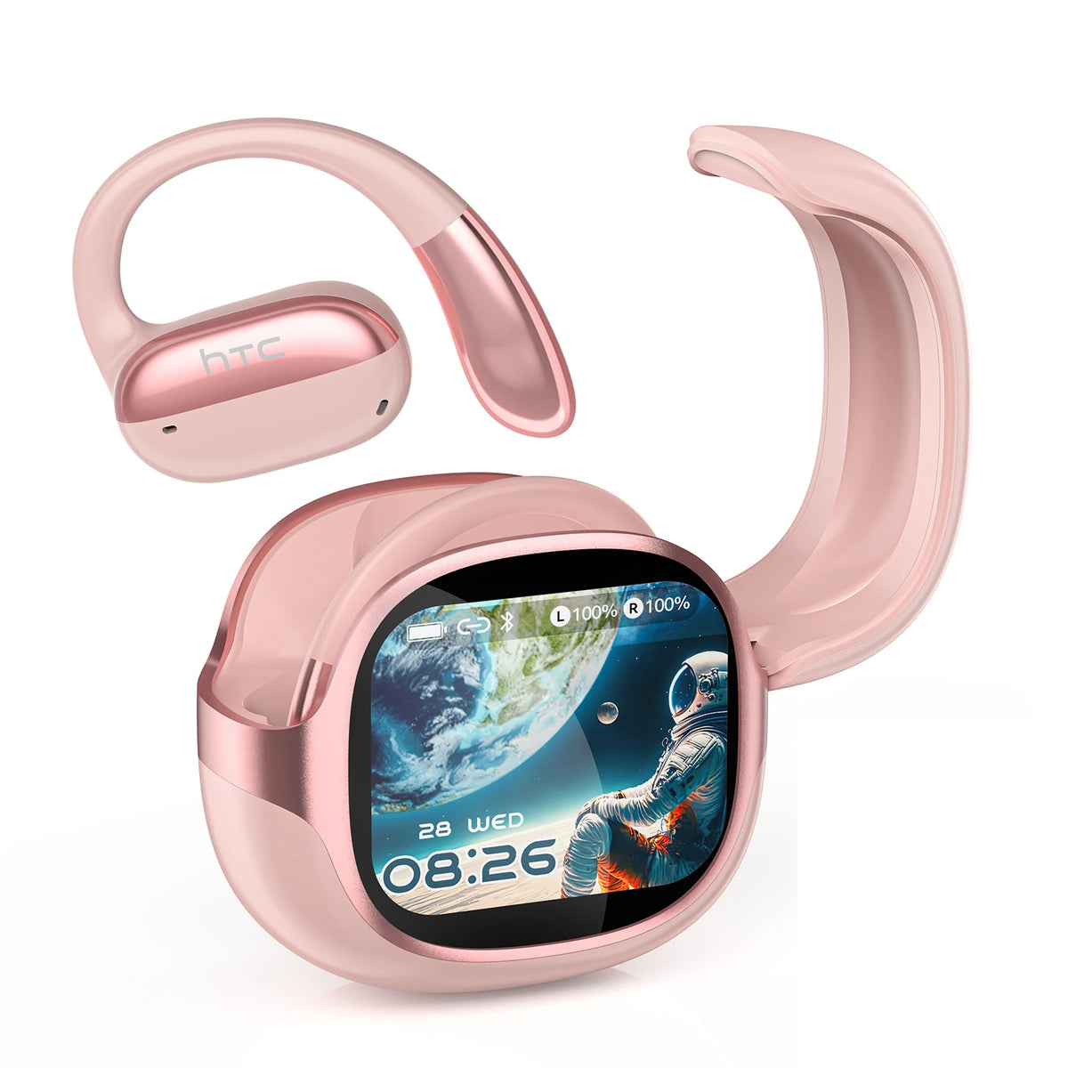 Bluetooth Headset Surround Sound Hi-Fi Stereo Comfort Fit Lightweight Open Ear for Sport Running HTC NE58 Wireless Earbuds