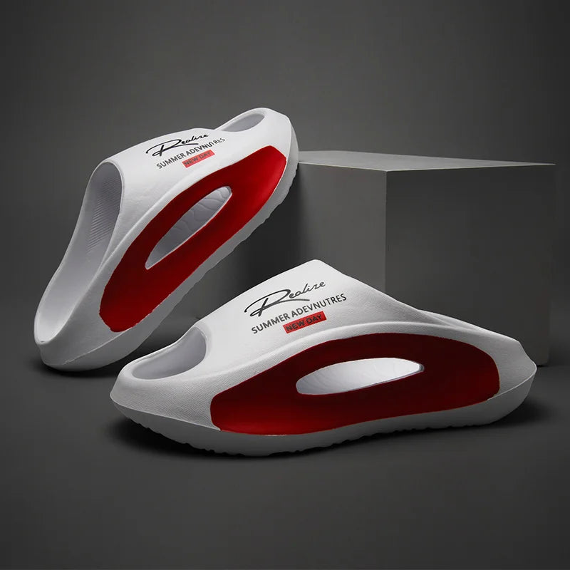 Summer New EVA Slippers for Bathroom, Anti Slip and Odor Proof Beach, Couple's Outerwear, Clip on Cold Slippers for Men